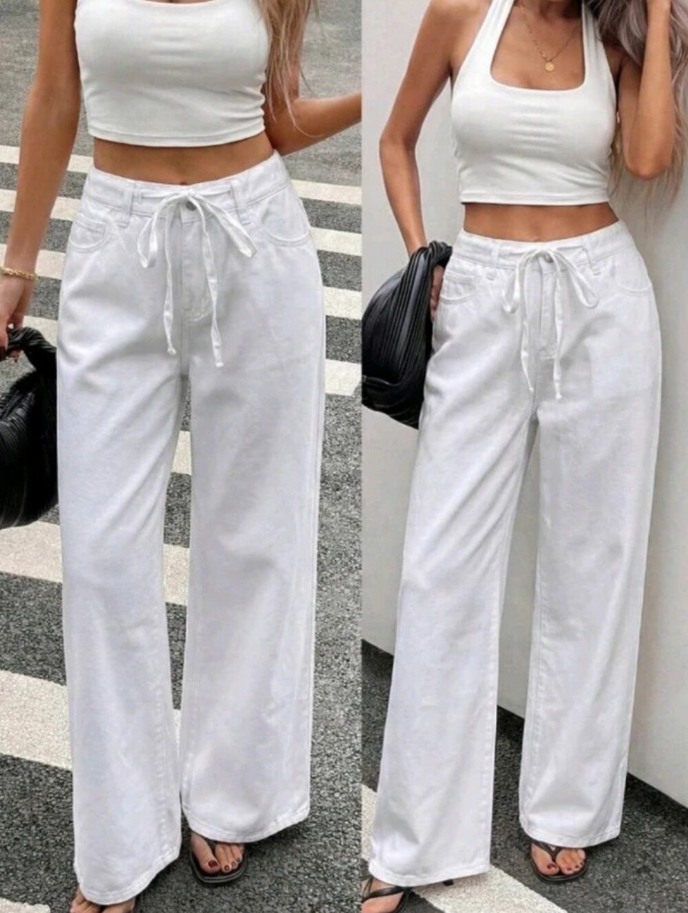 Denim Drawstring Pant - Picture 6 of 7